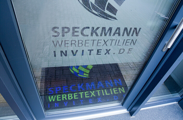 Glas mit Logo Speckmann Werbetextilien GmbH